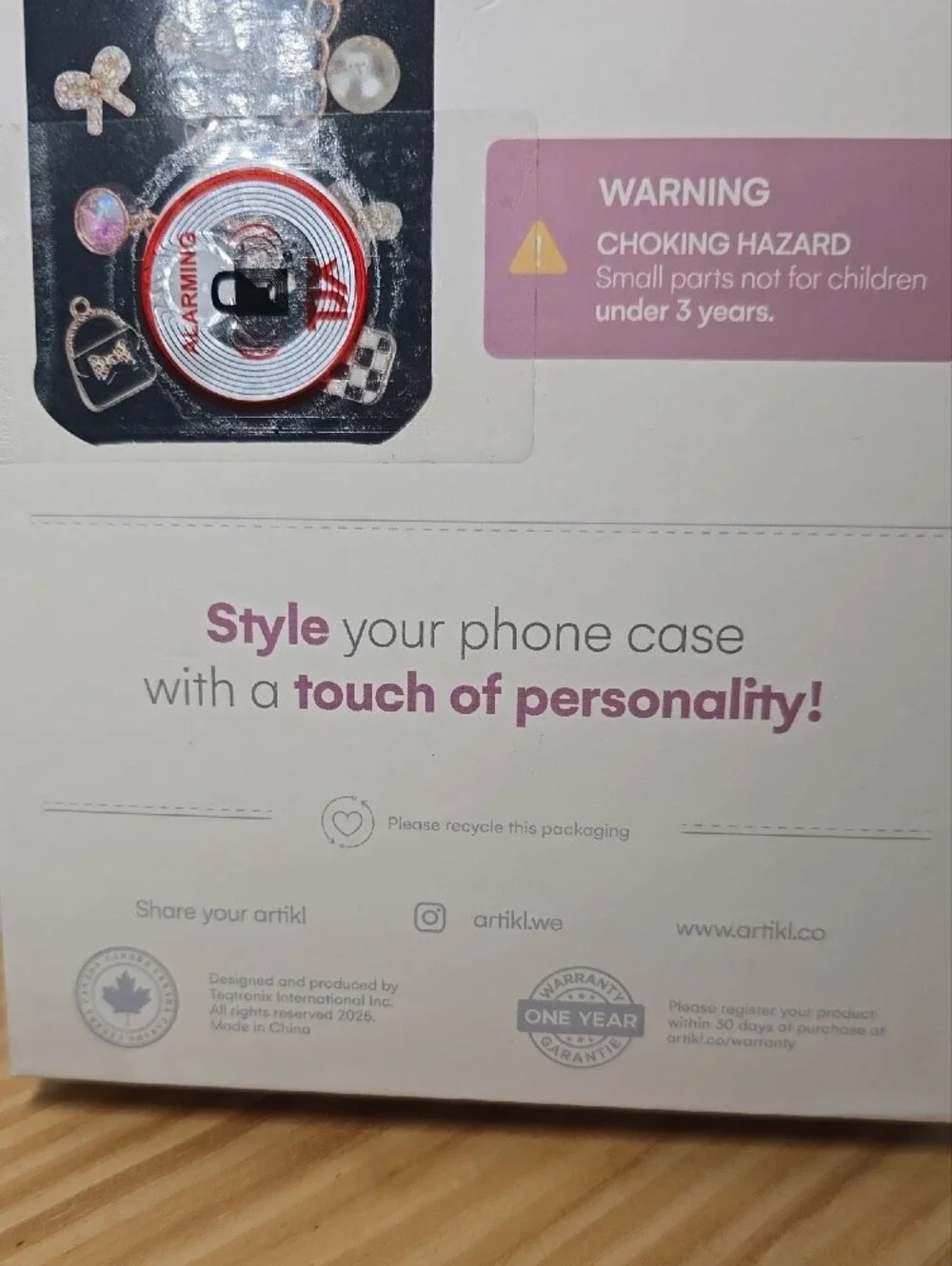 Decorative Phone Case for iPhone 15 Pro Max — Black with Gold Charms